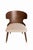 Mid-Century Modern Style Walnut Dining Set, Sculptural Barrel Back Chairs, Malaysia 2020 For Sale - Image 4 of 17