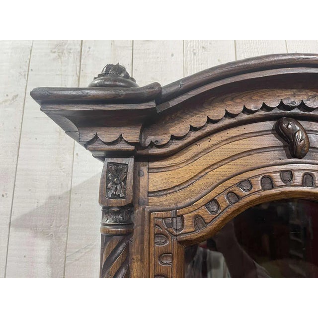 Chestnut Wall Display Case, 19th Century For Sale - Image 12 of 13