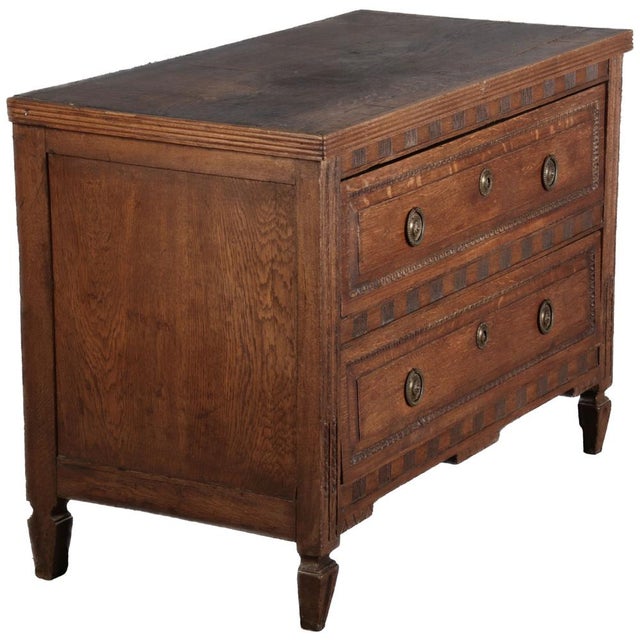 The chest of drawers is probably from around 1780 and the origin is probably Germany The chest of drawers is made of solid...