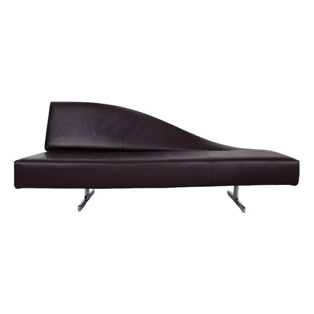 Cassina 276 Aspen Three-Seater Leather Sofa Brown Couch by Jean Marie Massaud Backrest Left For Sale