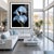 his exquisite limited edition print captures elegant blue calla lilies emerging from deep black shadows. The sculptural...