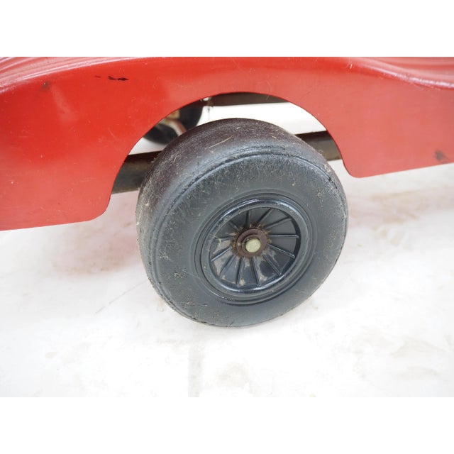 Red Mid-Century Kids Mechanical Pedal Car, 1960s For Sale - Image 8 of 12