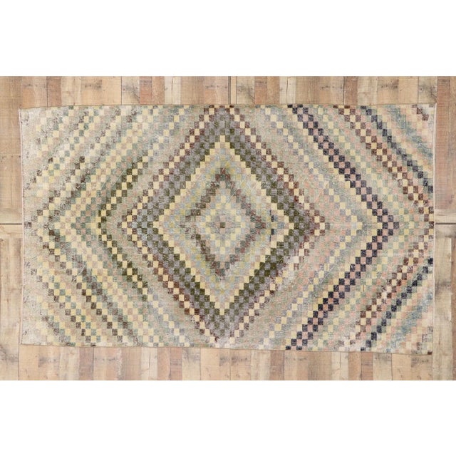 Vintage Turkish Sivas Rug - 05'07 X 09'02 For Sale - Image 9 of 10