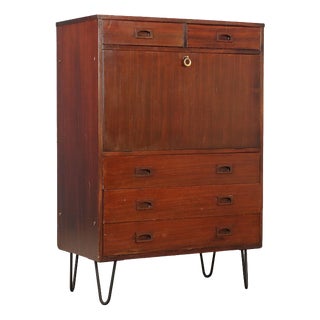 Vintage Sideboard in Stained Mahogany, 1960s For Sale