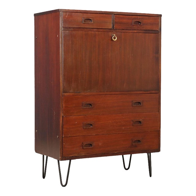 Vintage Sideboard in Stained Mahogany, 1960s For Sale