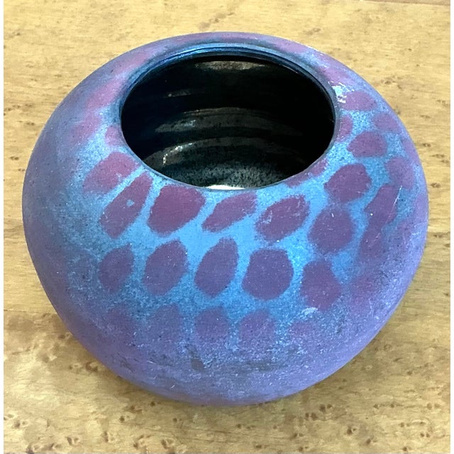 Brick Red Vintage Original Studio Pottery Vase For Sale - Image 8 of 12