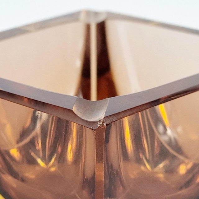 Glass Mid-Century Modern Sommerso Murano Glass Ashtray by Flavio Poli for Seguso Vetri D'Arte, Italy, 1970s For Sale - Image 7 of 8