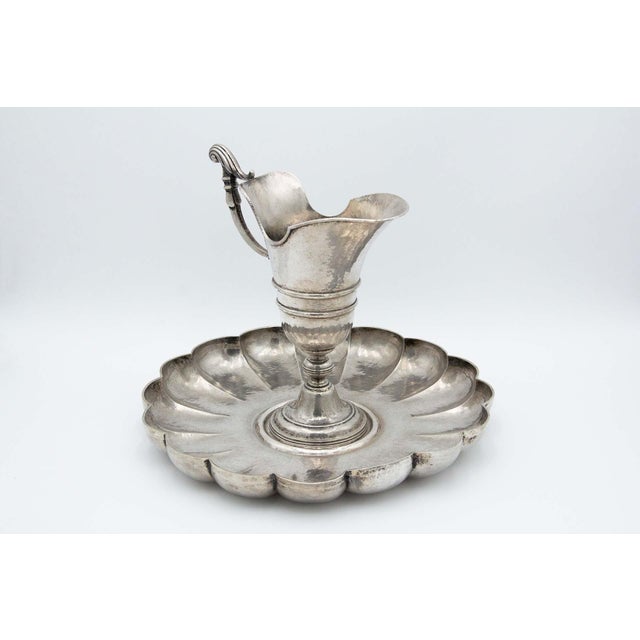 Lavender and Gum in Hammered Silver, Set of 2 For Sale - Image 5 of 5