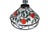 Mid-Century Modern Tiffany Style Iron & Leaded Stained Glass Apple Vine Motif Pendant Light Lamp For Sale - Image 3 of 11