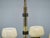Metal Italian Brass Chandelier with Opaline Glass Shades, 1950s For Sale - Image 7 of 17
