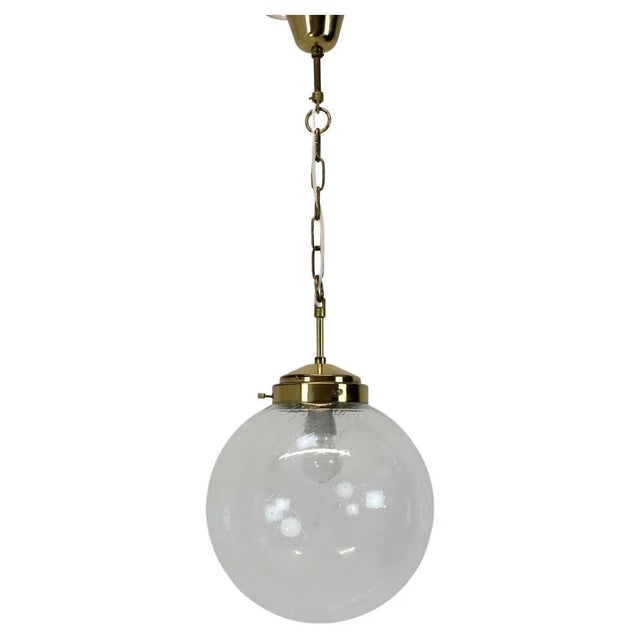 Mid-Century Big Glass Pendant by Kamenicky Senov, 1970s For Sale - Image 10 of 10