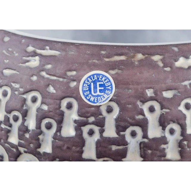 Ceramic Bowl with Abstract Pattern by Mari Simmulson for Upsala Ekeby, 1960s For Sale - Image 4 of 8