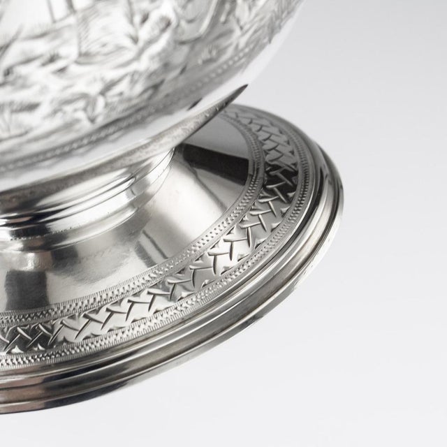 19th Century Victorian Style Silver Wine Jug, 1879 For Sale - Image 5 of 18