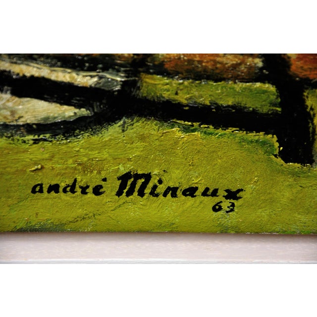 Modern Andre Minaux, Stranded Boats, 1963, Oil Painting on Canvas, Framed For Sale - Image 3 of 18