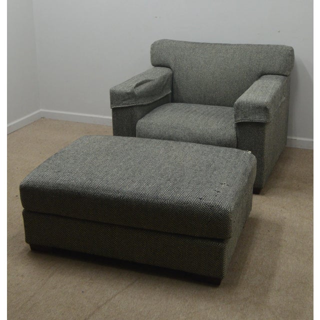 20th Century Ralph Lauren Modern Chair W/ Ottoman For Sale - Image 12 of 12