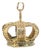 Antique 9k Yellow Gold Crown Charm/Pendant For Sale