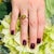 Natural Zircon Diamond Ring 6.5 14k White Gold 3.5 TCW Certified For Sale - Image 12 of 12