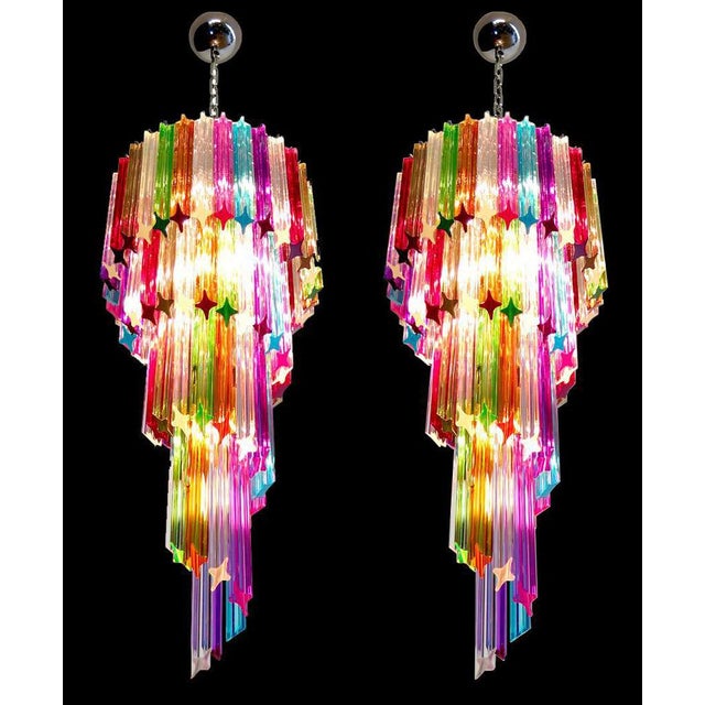 Italian Chandeliers, 1990s, Set of 2 For Sale - Image 3 of 17