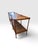 English Vintage Baker Furniture Faux Bamboo Walnut & Cane Console / Sofa Table, Circa 1960s For Sale - Image 3 of 11