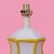 Brighten any room with this cheerful vintage faux bamboo table lamp in a sunny yellow finish. The playful bamboo-style...