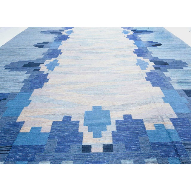 Modern Swedish Flat Weave Wool Rug by Doris Leslie Blau For Sale In New York - Image 6 of 10