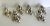 Eggshell Vintage Pottery Grape Napkin Rings - Set of 6 For Sale - Image 8 of 8