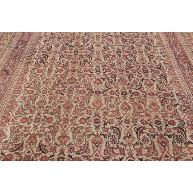 Textile Antique 20th Century Doroksh Rug in Jewel Tones With Paisley Design - Rug & Kilim For Sale - Image 7 of 9