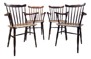 Vintage Dining Chairs from Ton, 1960s, Set of 4