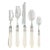 VIETRI Aladdin Antique Flatware Ivory Five-Piece Place Setting, Service for One For Sale