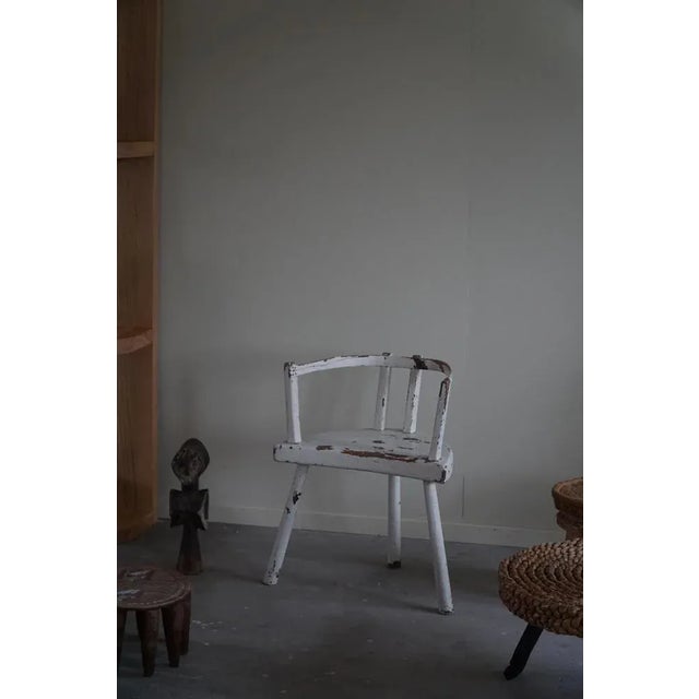 White Painted Armchair, 1920s For Sale - Image 3 of 9
