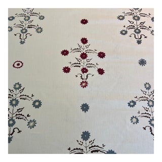English Designer Penny Morrison Yasmina Linen Fabric - 1 3/8 Yards For Sale