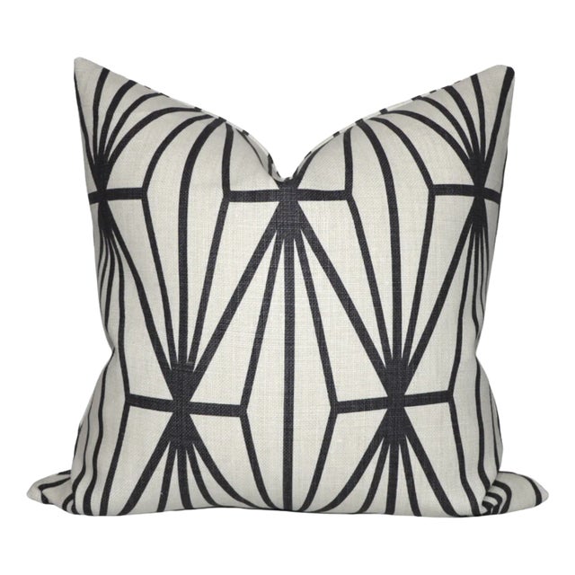 Katana Pillow Cover in Ebony, 20x20 Pillow For Sale