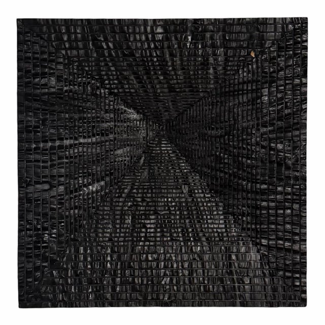 This dramatic pair of Kyoto Concave Wall Panels from Studio A Home by Global Views showcases an intricate hand-carved...
