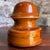 Industrial Vintage 1930 Lapp Caramel Brown Glazed Porcelain Insulator For Sale - Image 3 of 6