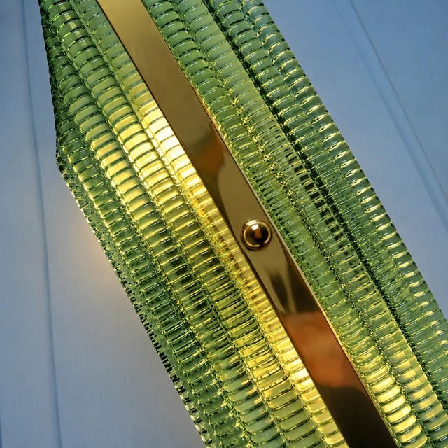 Rectangular Murano Glass Wall Sconces with Chrome Finish by Simoeng for Simoeng, Set of 4 For Sale - Image 4 of 11