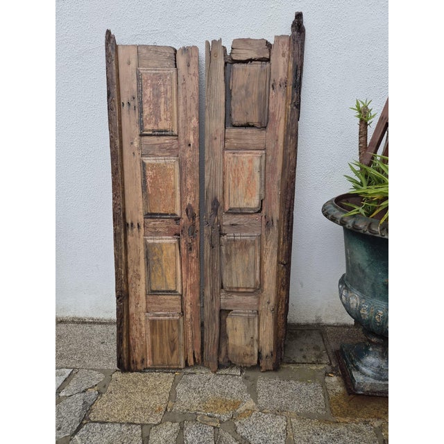 Wood Vintage Chestnut Doors, Set of 2 For Sale - Image 7 of 18