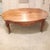 Vintage Solid Wood French Style Oval Coffee Table With Bronze Leaf Accents For Sale - Image 11 of 14