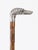 Antique Greyhound Head Sliver Handled Walking Stick Cane, 1890s For Sale - Image 9 of 12