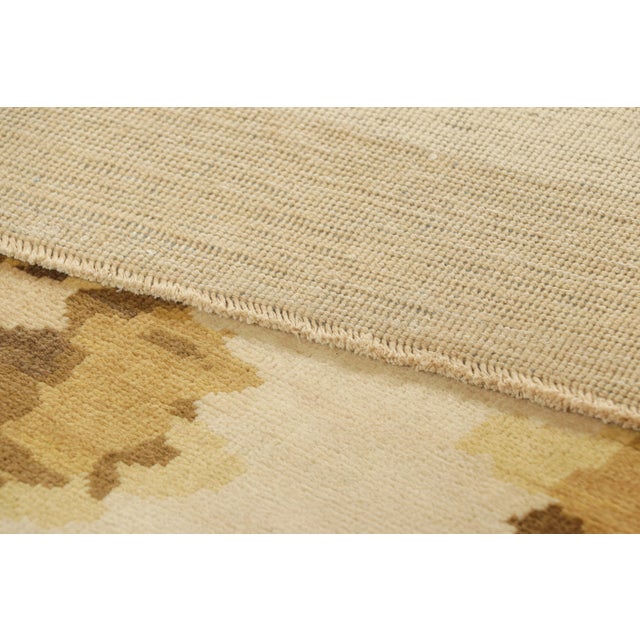 Textile Rug & Kilim’s Chinese Art Deco Style Runner Rug With Floral Patterns “Komorebi” For Sale - Image 7 of 7