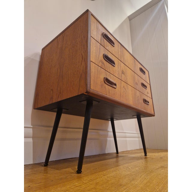 Teak Fresco Chest of Drawers with Tapered Legs from G Plan, 1960s For Sale - Image 10 of 17