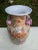 Vintage Chinese Ceramic Vase W/Butterflies, Flowers & Pomegranate Fruit Handles For Sale - Image 9 of 12
