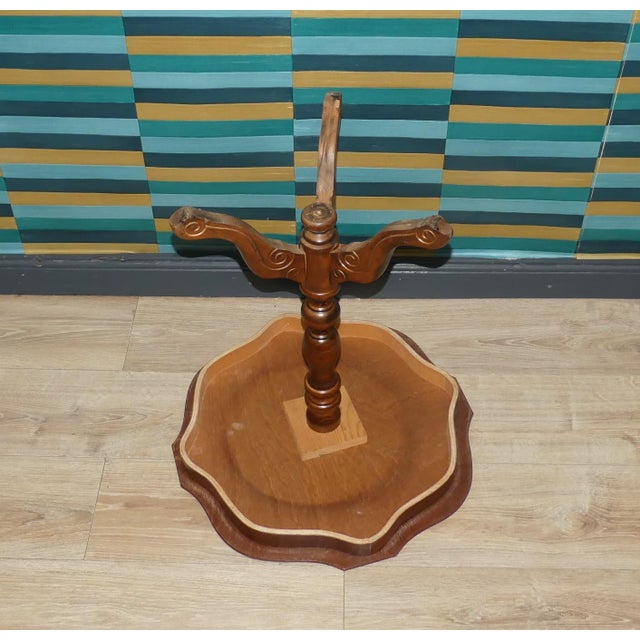 Small Chippendale Side Table with Inlays, 1970s For Sale - Image 6 of 11