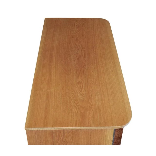 Mid 20th Century Swedish Elm and Burr Fitted Chest of Drawers For Sale - Image 6 of 12