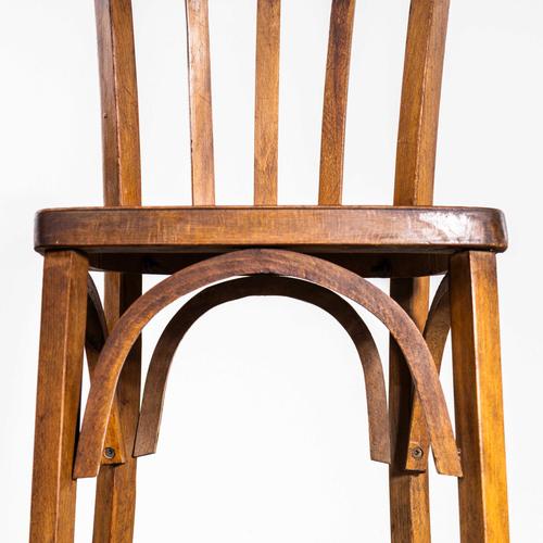 Wood French Oak Bentwood Bistro Dining Chair from Baumann, 1950s For Sale - Image 7 of 11