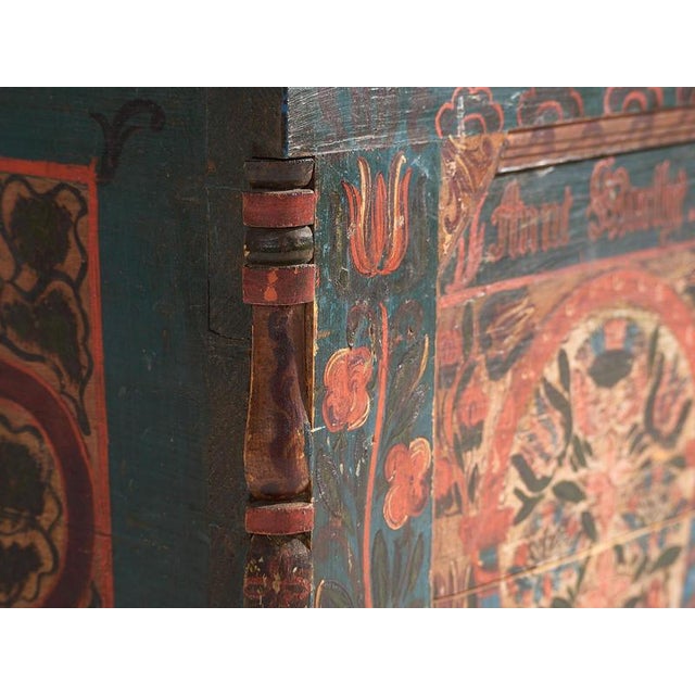 Hand Painted Trunk, 1847 For Sale - Image 12 of 18
