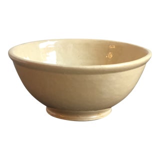 Antique 19th Century Yellow Ware Mixing Bowl For Sale