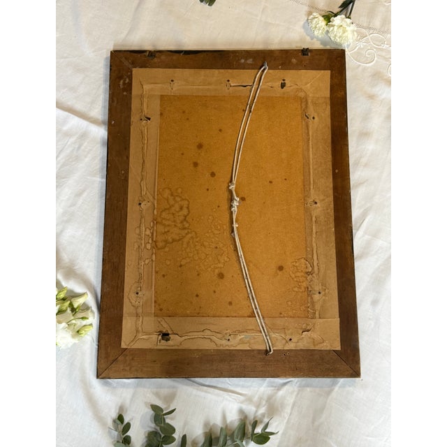 Large Vintage Turquoise Mirror For Sale - Image 4 of 7