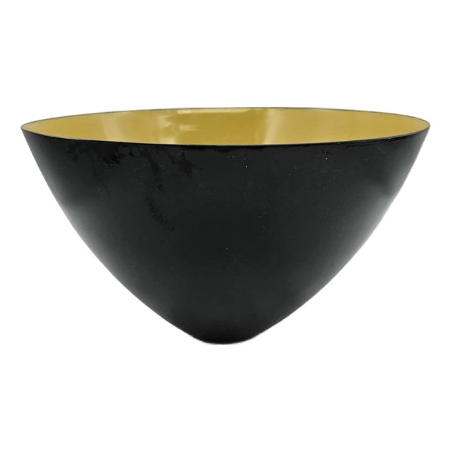 Mid 20th Century Danish Chartreuse Krenit Bowl Designed by Herbert Krenchel For Sale