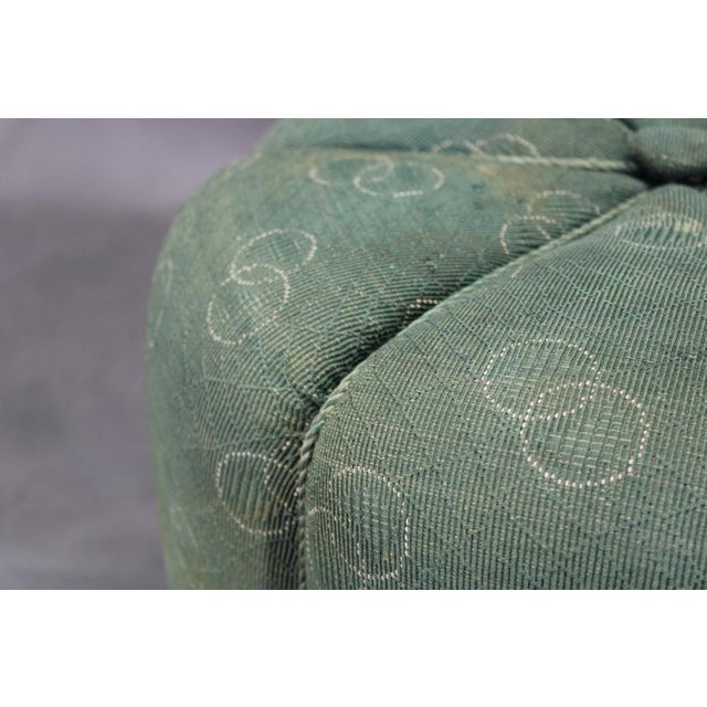 Textile Czechoslovakian Pouf by Jindrich Halabala, 1940s For Sale - Image 7 of 10