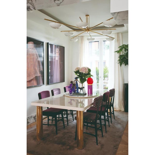 Metal Virna Chair in Powder-Coated Aluminum and Upholstery by Altreforme For Sale - Image 7 of 11